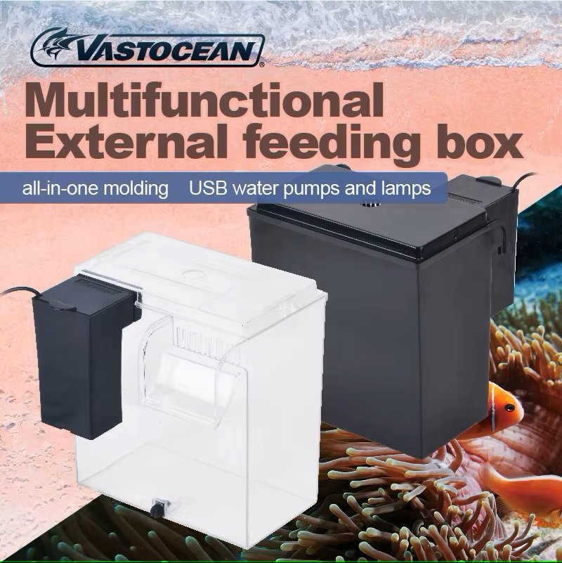 Pet Supplies Fish - VASTOCEAN 水槽外部給餌ボックス海洋タンク拡張タンクマングローブタンク ATS 藻類ボックスフル USB 電源
