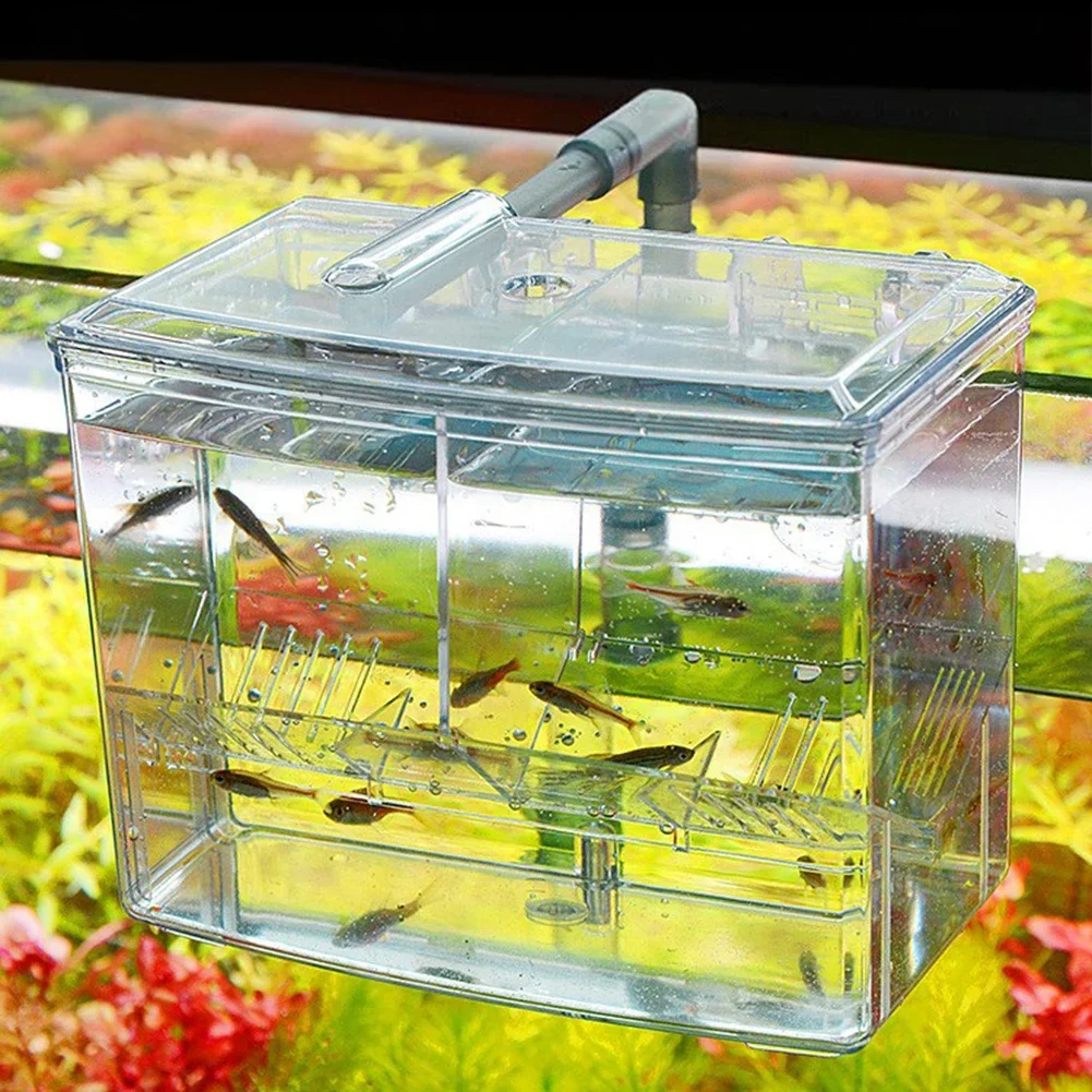 水槽用外部吊り下げ式空気注入式孵化インキュベーター繁殖ボック - Pet Supplies Fish のレビューと価格